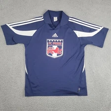 Adidas Jersey Polo Men's Medium Blue FC United Pride Football Soccer Sporty