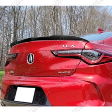 For 21-25 Acura TLX Type-S Style Real Carbon Fiber Duckbill Trunk Spoiler Wing