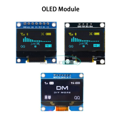 4/7Pin IIC I2C SPI Screen OLED Display Module For Arduino 0.91/0.96/1.3/1.54''