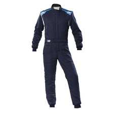 TUTA IGNIFUGA RALLY BLU CIANO OMP FIRST-S SUIT IA01828D NEW OMOLOG FIA 8856-2018