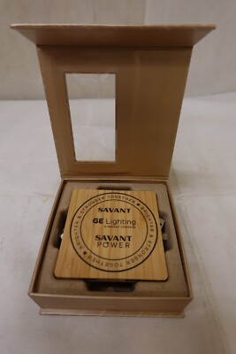 Leeds Wireless Bamboo Charging Pad with Dual Outputs Savant GE Lighting Branded