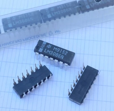 2x National Semiconductor LM3086N circuit intégré DIP 14. Lot de 2.