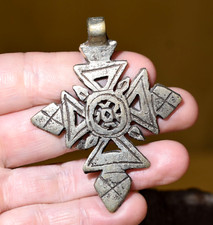 Handmade Ethiopian Coptic Orthodox Christian Metal Cross Pendant Ethiopia Africa