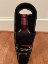 * NEW** SHARPER IMAGE GO CHILL BLACK WINE TOTE **