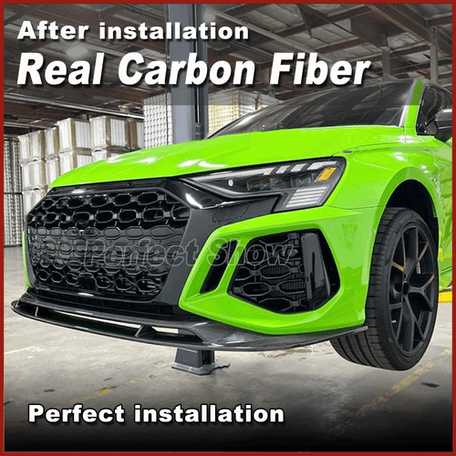 Labio delantero Dry Carbon labio del alerón espada alerón alerón delantero para Audi RS3 8Y  - Imagen 10 de 18