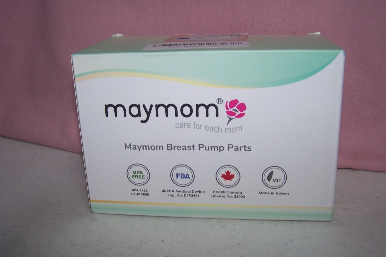 Maymom 18mm Wide-Mouth Breast Pump Flanges New in Box Model S012W-F18x2-image