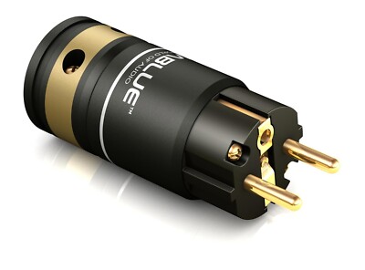  Viablue T6s HighEnd Schutzkontakt-Stecker ~ CEE 7/7 ~ Kabel bis 16 mm ~ 24k   