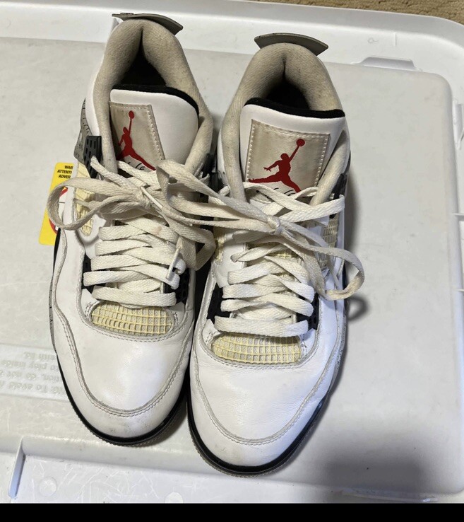 Nike Air Jordan 4 IV Retro Og 'White Cement' 2016 Size 8.5 840606