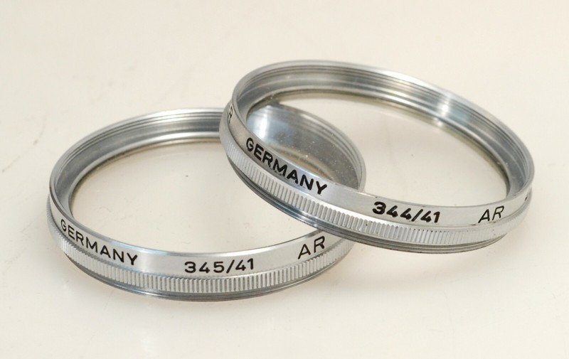 Voigtlander set of two Focar Close-up lenses 0.3 and 0.5 Meter.....Very Nice