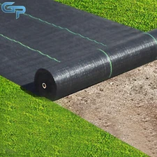 3 × 300FT Weed Barrier Fabric Weed Cover Woven Ground Landscape 3.2 Ounce