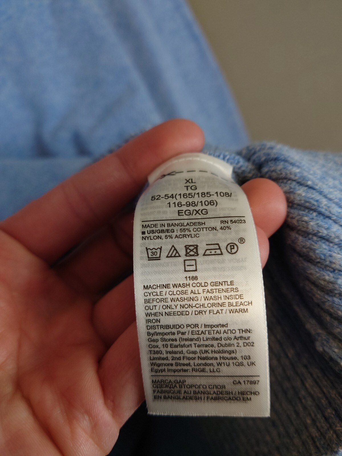 Gap Knit Quarter Button Pullover Turtleneck Thick… - image 8