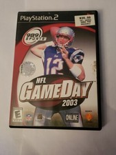 NFL GameDay 2003 (Sony PlayStation 2, PS2 2002) CIB Complete Black Label-Brady