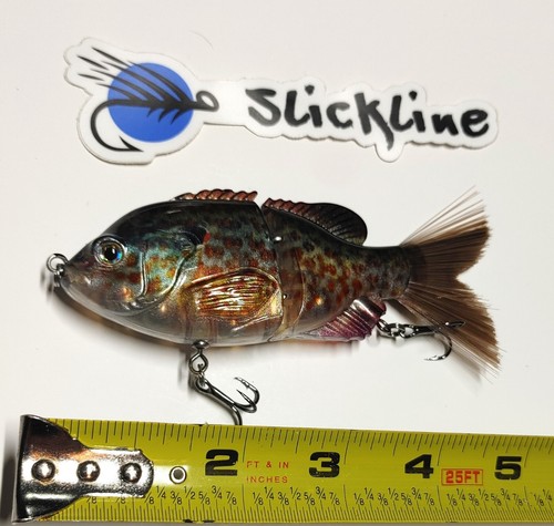 SLICKLINE 120 Jointed Sinking Sunfish Glide Bait Fishing Lure Bass Pike 11 Color - Picture 28 of 60