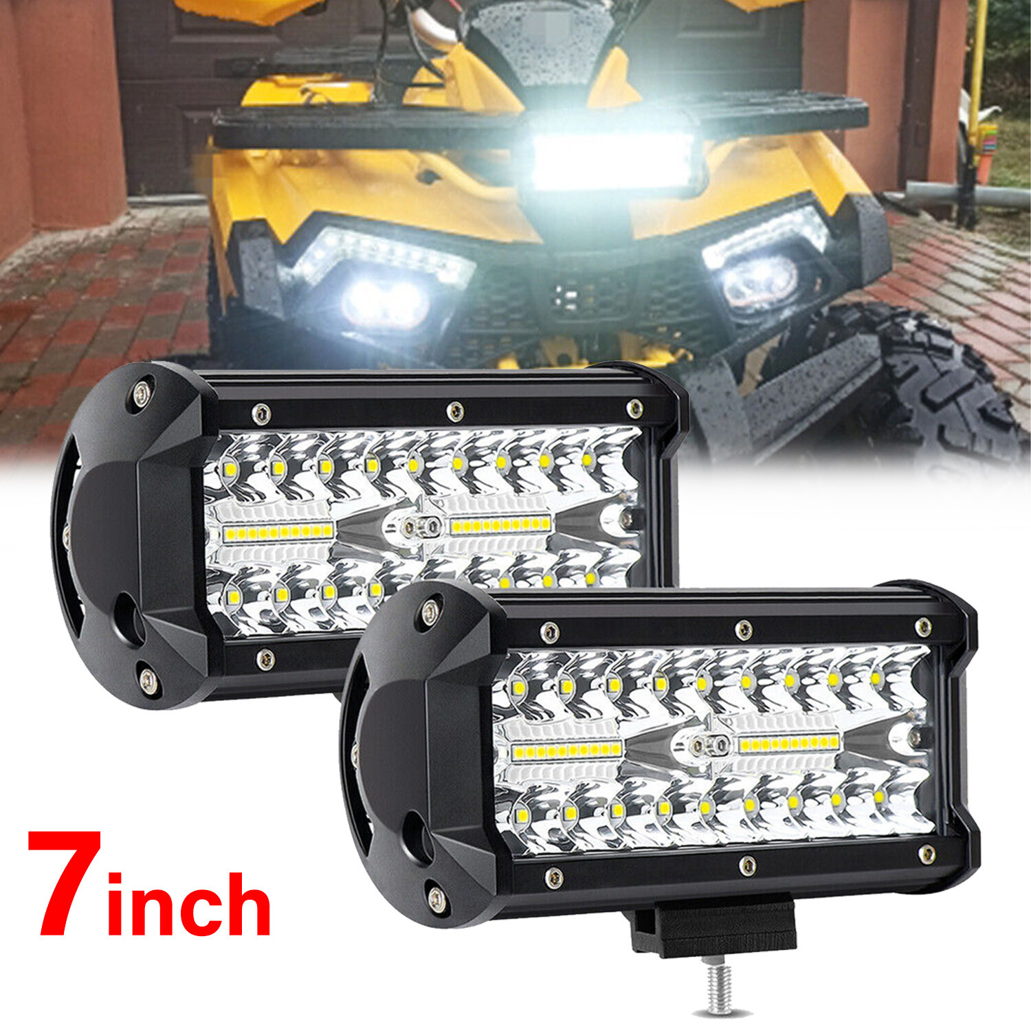Par de barras de luz LED de 7