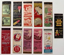 HAZEL BISHOP NYLONS MENNEN CLUBS PLUS MATCHBOOK EMPTY COVER LOT