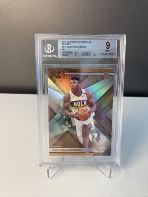 ZION WILLIAMSON BRONZE ROOKIE CARD GRADED BGS 9 PELICANS RC 19-20  Chronicles XR