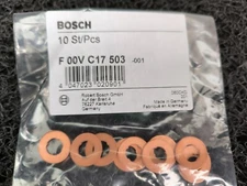 F00VC17503 BOSCH 100% genuine diesel fuel injector gasket washer seal 10pcs