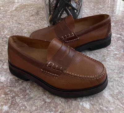E.T. Wright Men's Tan Leather Loafer Shoes Size 8.5E EUC! Made in Italy, $400 