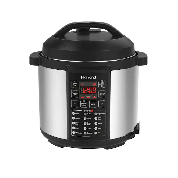 Pressure Cooker 6 qt. 8 in 1 with 15 Preprogrammed Modes