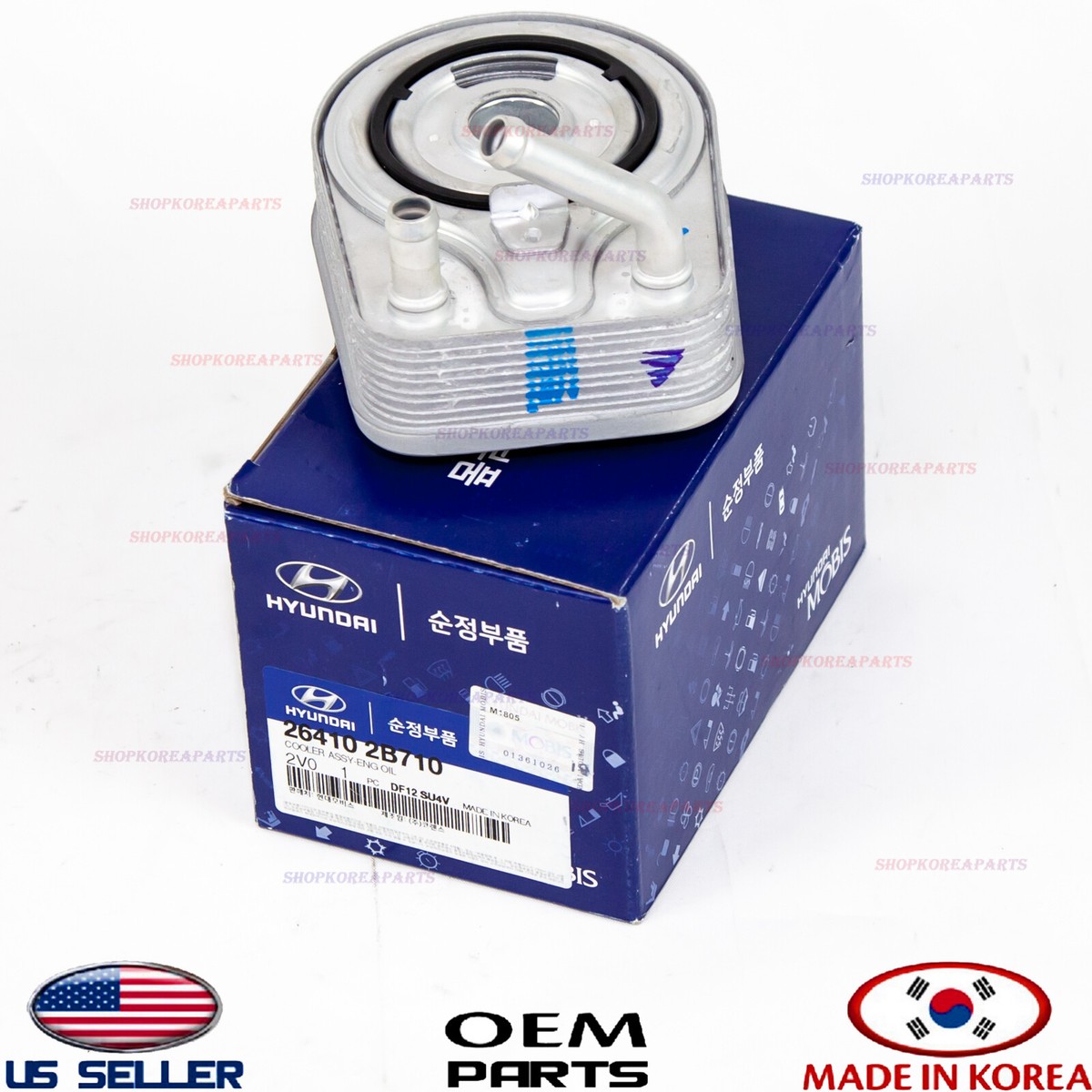 Genuine ENGINE OIL COOLER *OEM* HYUNDAI & KIA 1.6L Turbo *See 