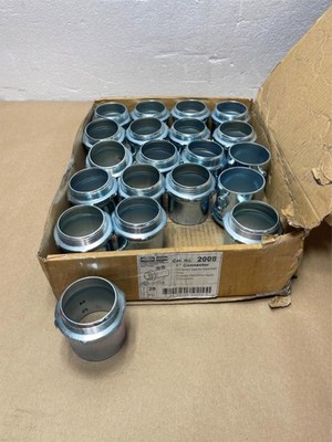 20x Lot Hubbell Raco 2008 2in Connector Set Screw for Steel EMT Dry Location