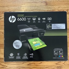 HP OfficeJet 6600 Wireless e-All-in-One Printer Scan Fax Inkjet - NEW