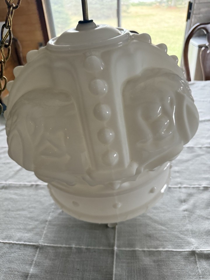Original Antique Standard Oil Glass Red Crown Gas Pump Globe light | eBay