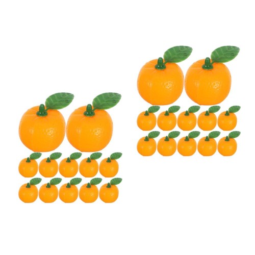  Mini naranjas realistas 50 un.: frutas falsas de alta simulación con hojas - vívidas - Imagen 17 de 20