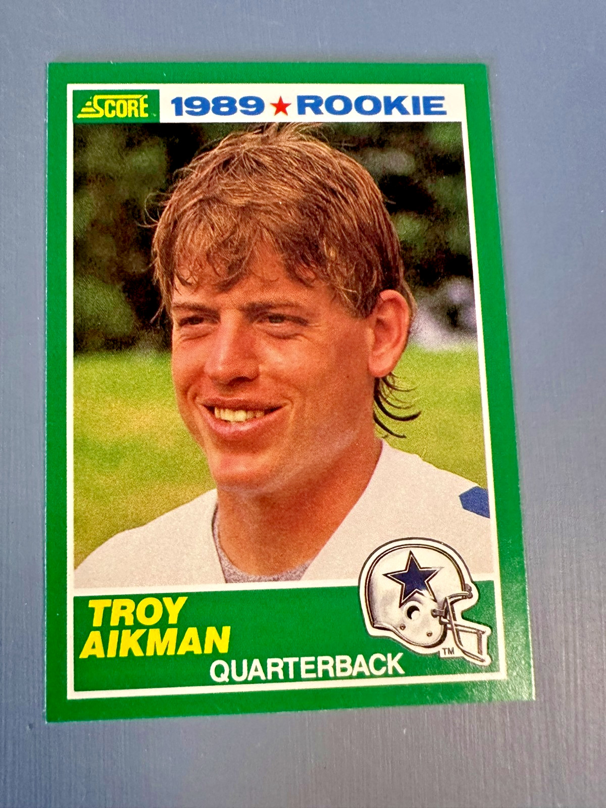Troy Aikman RC 1989 Score Football #270 NM Dallas Cowboys