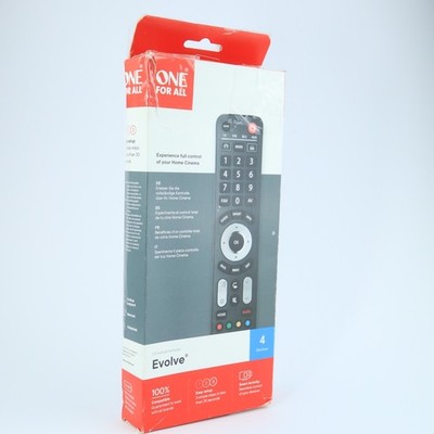 One for All URC 7145 Evolve 4 Universal Fernbedienung - Schwarz