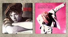 Lot of (2) LPs Simply Red Picture Book & A New Flame Vinyl Plays NM on both Nice