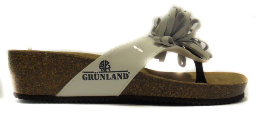 Grunland 70889 bianco ciabatta donna infradito Frauen Flip-Flops white