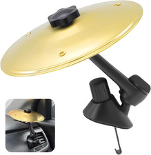 Car Cymbal Air Vent Mini Car Drum Cymbal Car Crash Cymbal for Car Vent Gold 