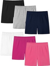 6 Pack Girls Bike Shorts Cartwheel Shorts for Girls Toddler Biker Under Dress...
