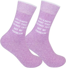 Socks with Funny Sayings - Novelty Gifts for Men, Women, Teens - Sarcastic, Prof