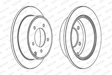2 dischi freno nuovi per CHRYSLER DODGE JEEP:CIRRUS,SEBRING,AVENGER,CALIBRO