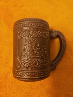 Disney Store Pinocchio & Figaro Wood Carved Effect Mug