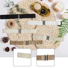 Women Elastic Waist Belt for Ladies Pleated Stretch for Overcoat