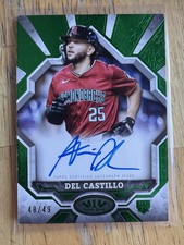 2025 Topps Tier One Adrian del Castillo Break Out Auto Green /49 #BOA-ADC ROOKIE