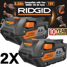 2 PACK For Ridgid 18V R840085 8.0Ah Lithium-ion Battery Rigid 18Volt R840087