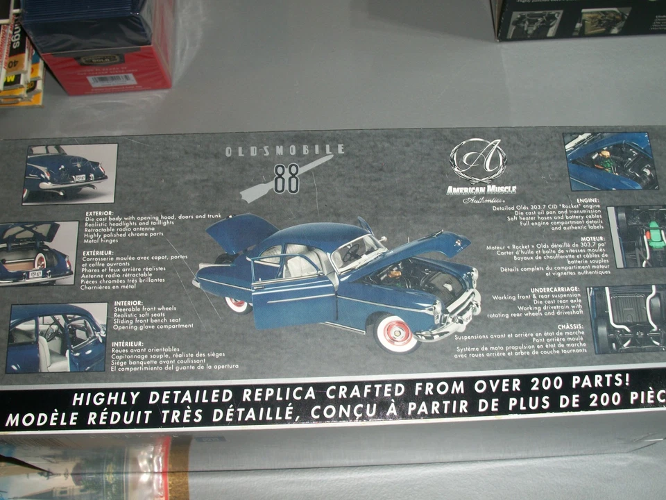 AMERICAN MUSCLE AUTHENTICS  - DARK BLUE 1950 OLDSMOBILE 88 - L@@K - Image 2 of 4