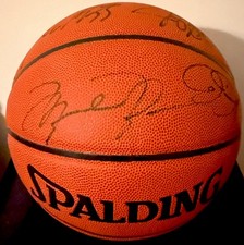 Signed Michael Jordan Basketball 2002-03 Wizard Team MJ Auto Last Season UDA