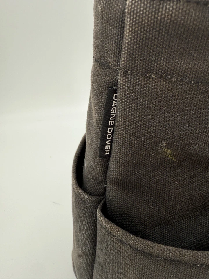 Dagne Dover Bag Canvas Tote Large Vida Organic Cotton Black Onyx - Image 3 of 4