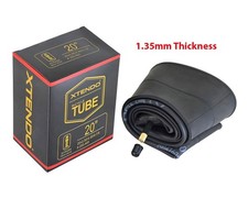 XTENDO 20 x 3.50-4.25 FAT Bicycle Inner Tube 35mm Schrader Valve 1.35mm Thick.
