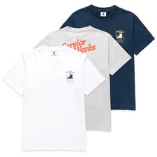 Service Works T-Shirt - Mens Service Works Bar & Kitchen Tee - White, Grey, Navy