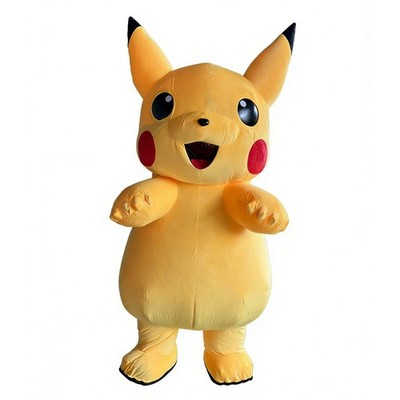 Inflatable Costume Pikachu Plush Mascot Halloween Cosplay Party Event Outfit