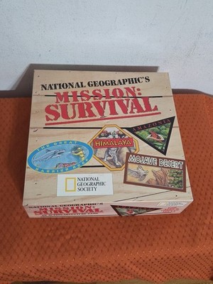 National Geographic Mission Survival Board Game Complete 
