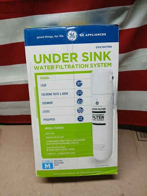 #ad GE Under Sink Single Stage High Flow Water Filtration System GXK140TNN $23.74