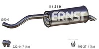 Ernst EndschalldäMpfer NachschalldäMpfer 114219 FüR 6C1 6R1 VW Polo 5 TDI Skoda