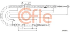 COFLE 17.0601 cable, parking brake for Mazda